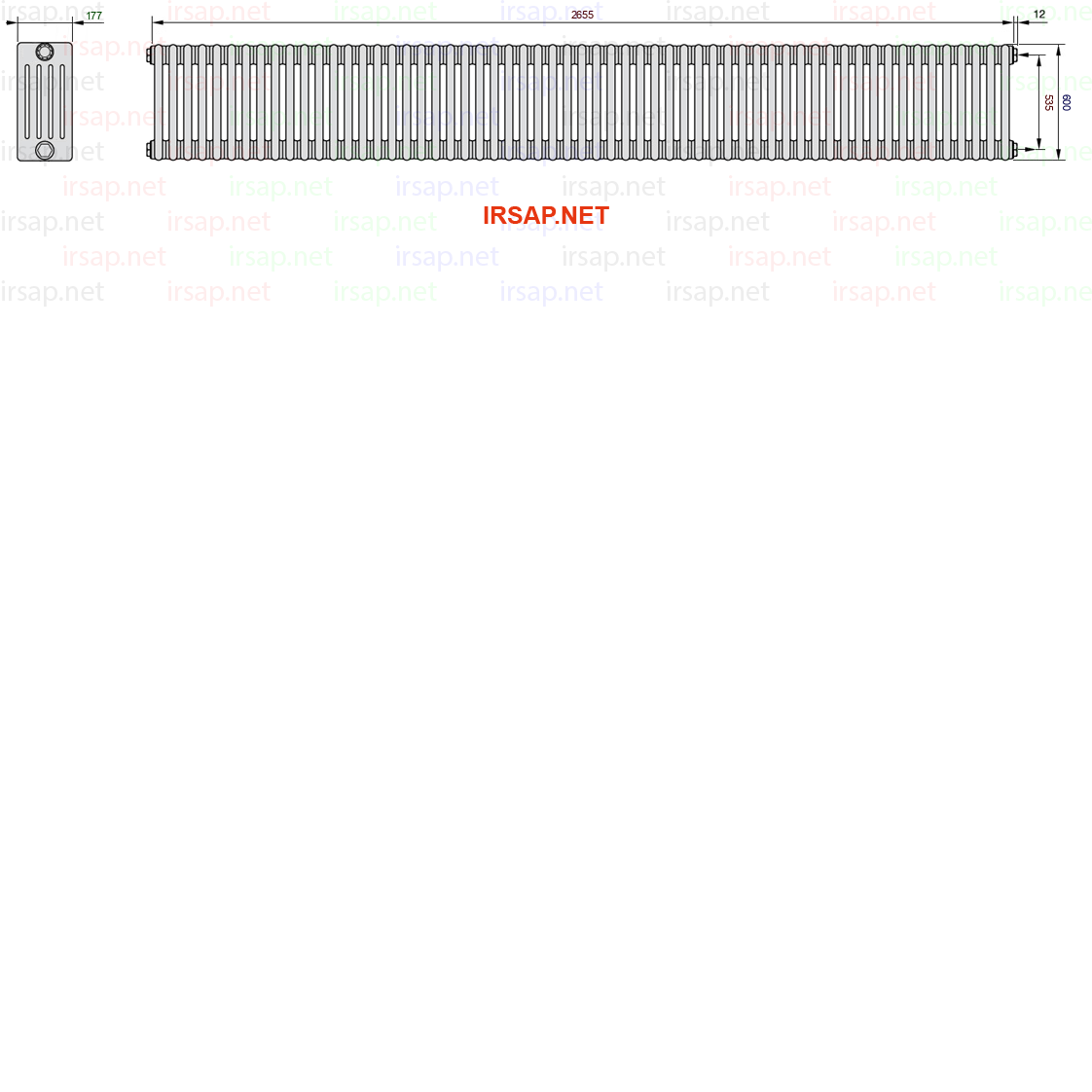 Радиатор IRSAP Tesi 50600/59 T02 CL 01
